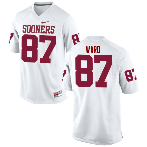 Oklahoma Sooners #87 D.J. Ward College Football Jerseys Game-White